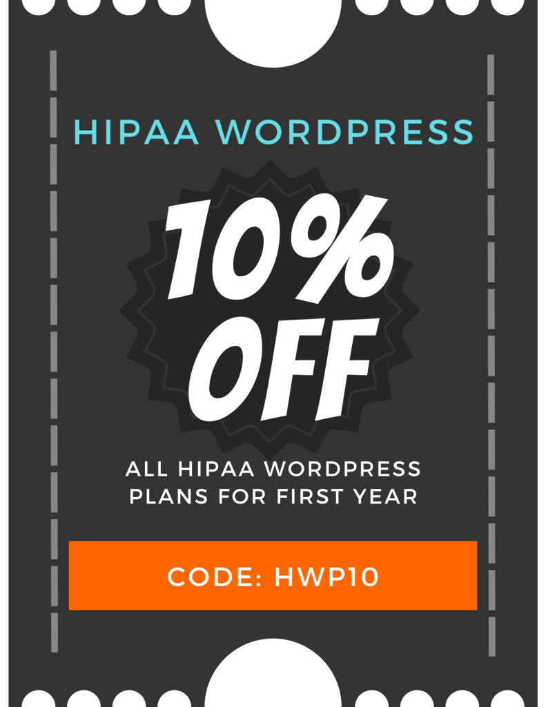 HIPAA Vault Cyber Monday WordPress Coupon Deal 10% off first year Code HWP10